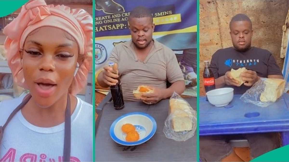 Lady Who Sells Akara Shows Off Man Who Always Patronises Her, Video Melts Hearts on TikTok