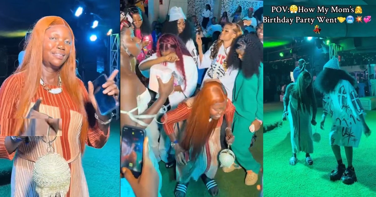 Lady trends for taking mother to the club to celebrate her birthday (VIDEO)