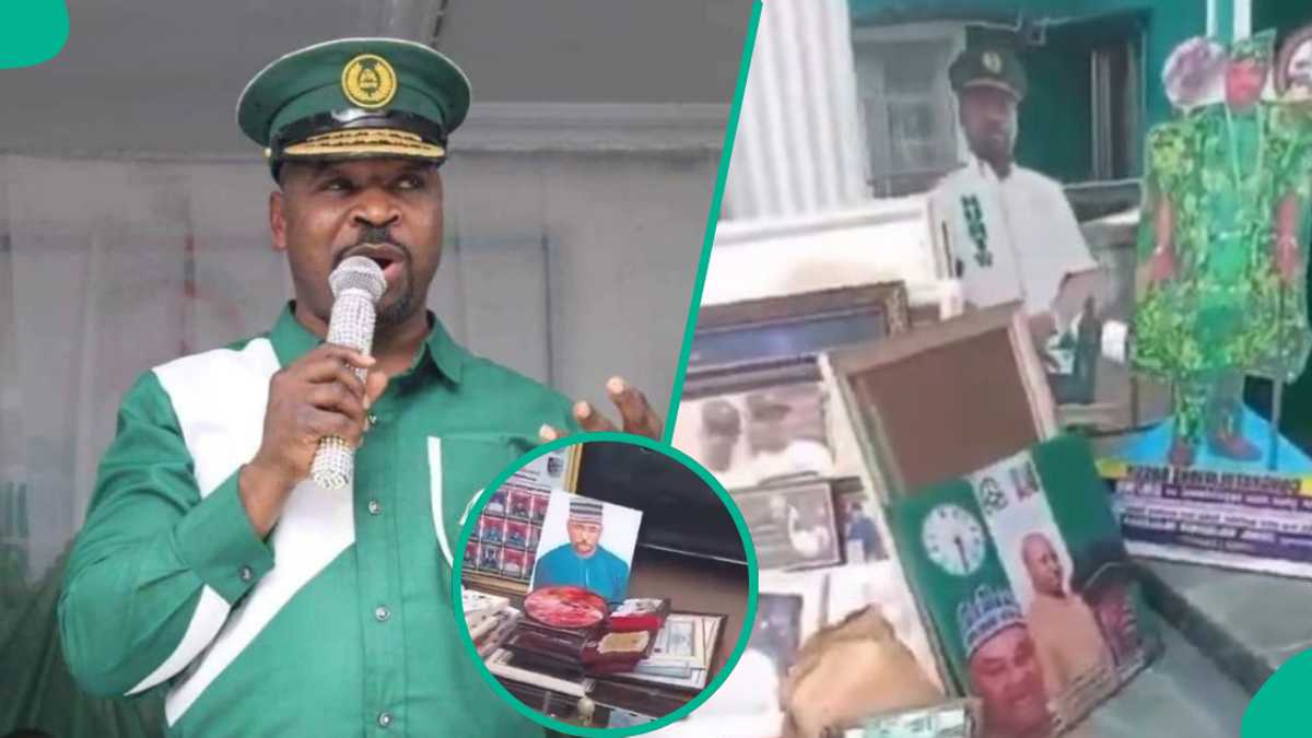 MC Oluomo’s Photos, Other Items Packed Out of NURTW Office in Video: “E Dey Take Am Go Aso Rock?”