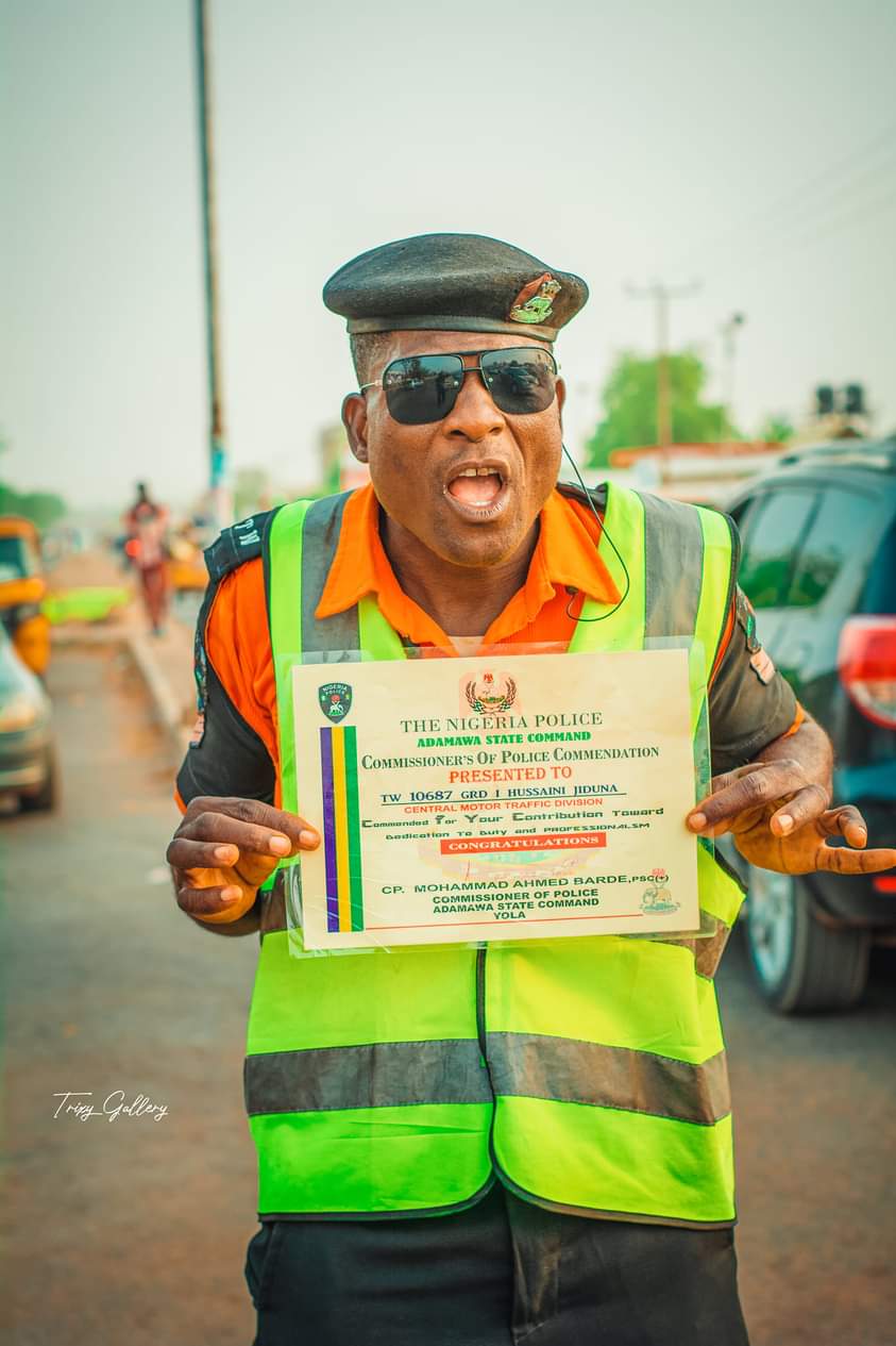 Newly promoted ‘Dancing Husseini’, other traffic wardens decorated in Adamawa