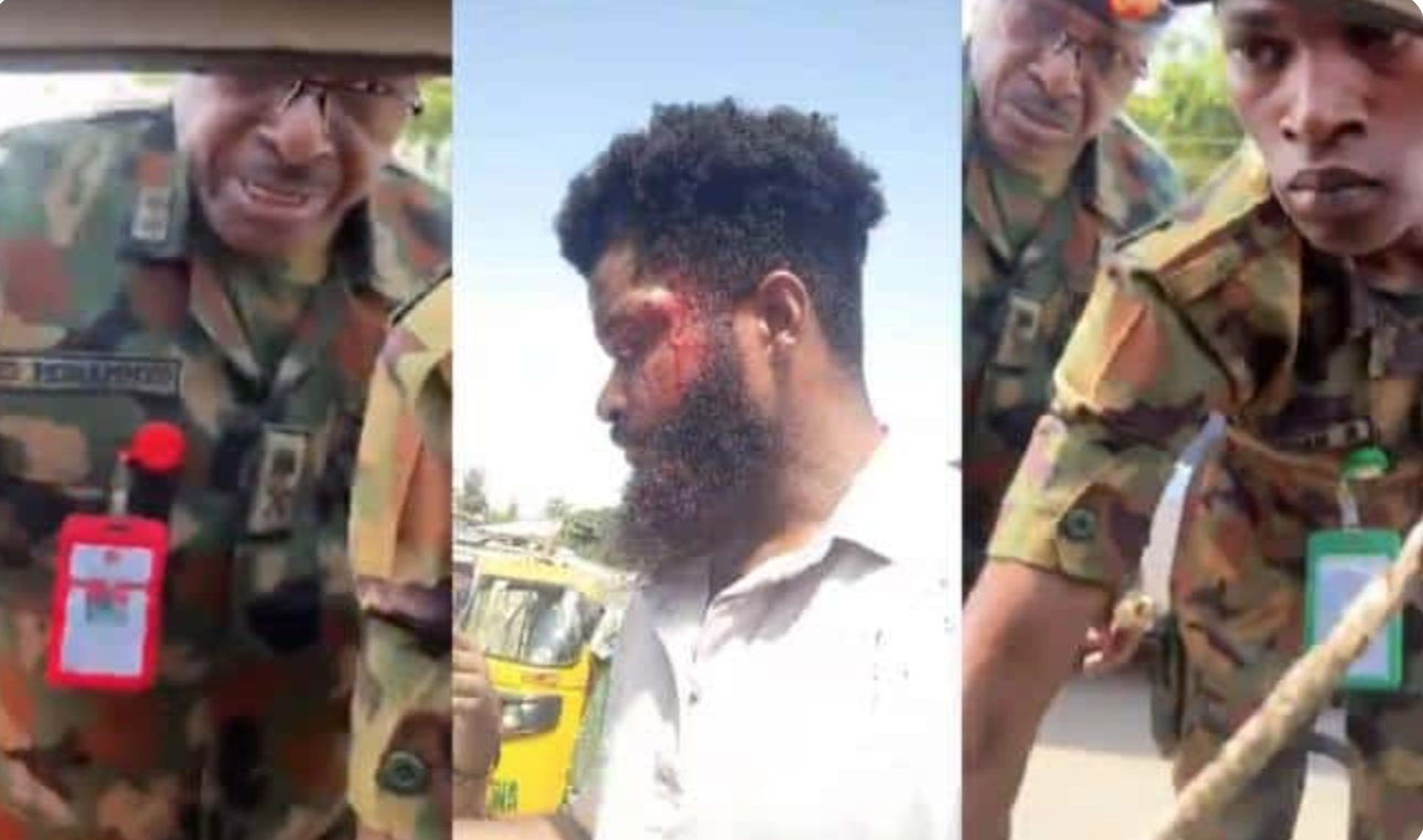 Nigerian Army reacts to viral video of Major General, aide brutally assaulting couple