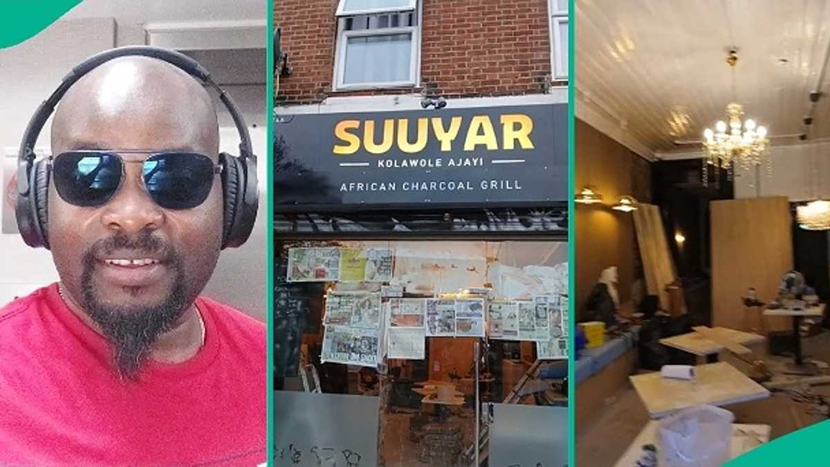 Nigerian Man Opens Big Shop in UK to Sell Suya, Grilled Foods, Video Trends Online