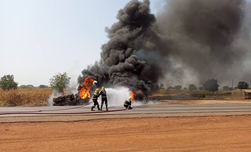 Panic As Fuel Tanker Explodes In Jigawa