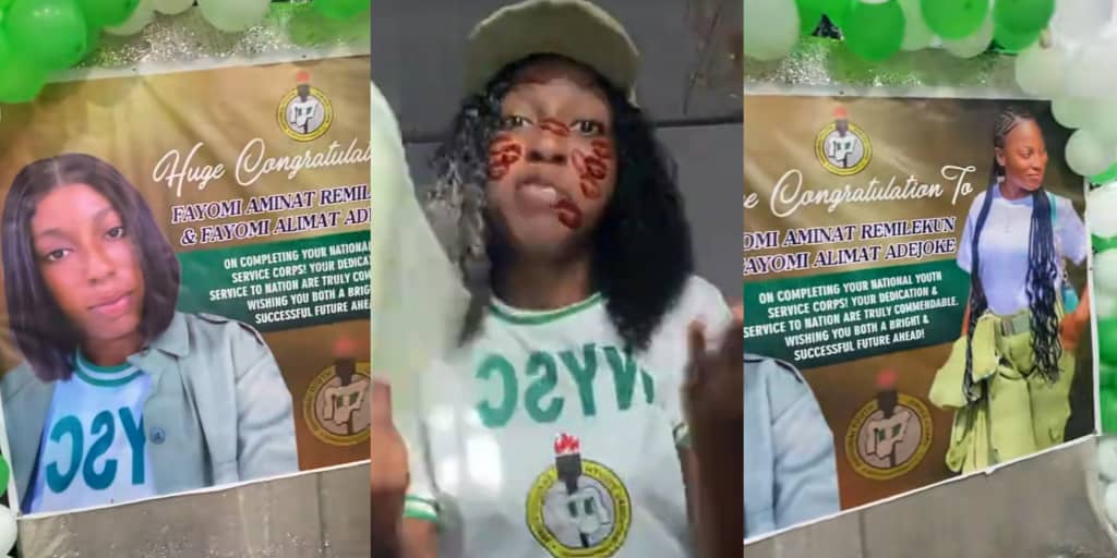 Proud father hosts POP party for daughters as they complete NYSC