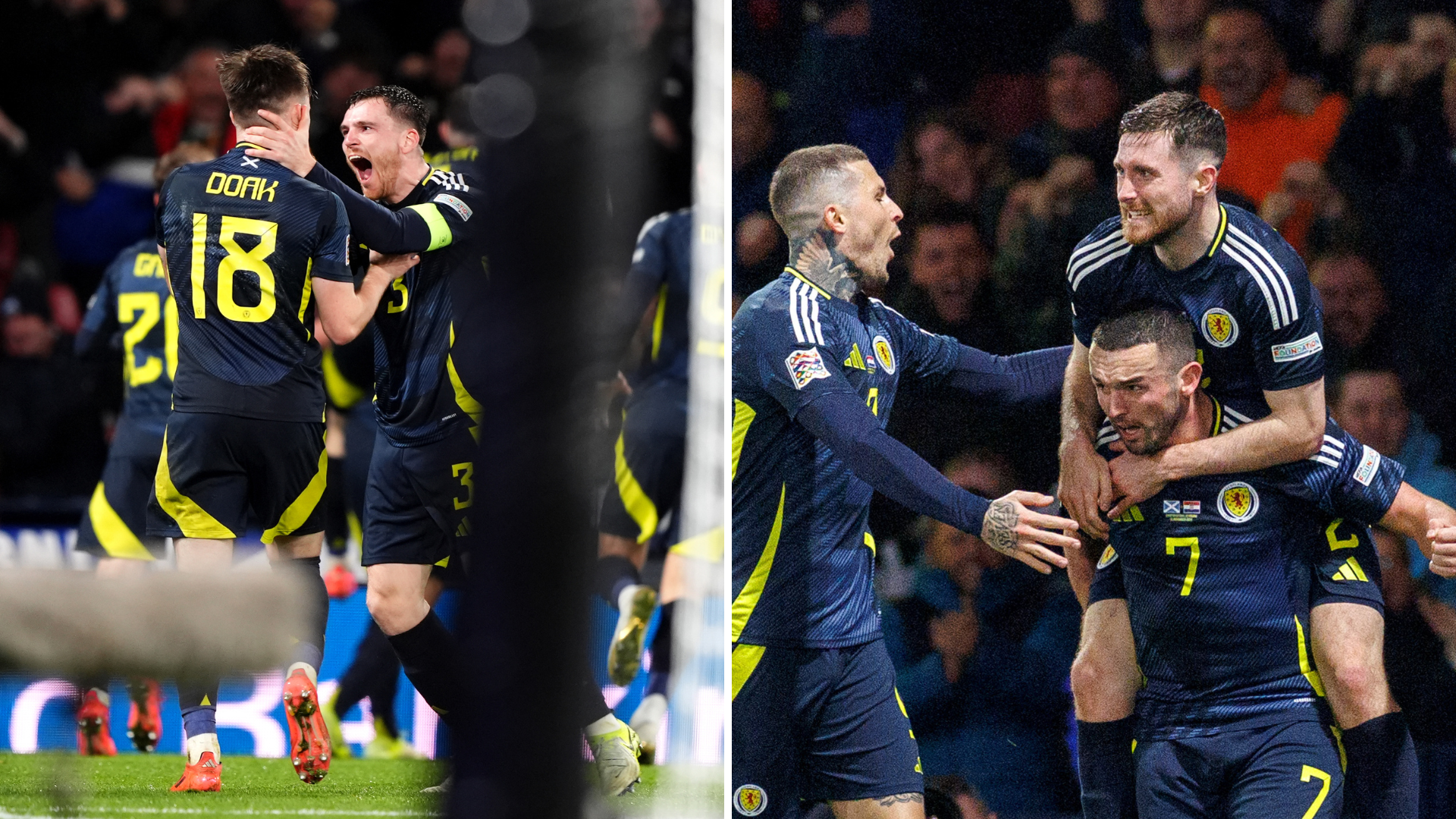 Scotland 1 Croatia 0 - Late McGinn goal keeps Nations League hopes alive vs ten-man Croatia as Doak steals show