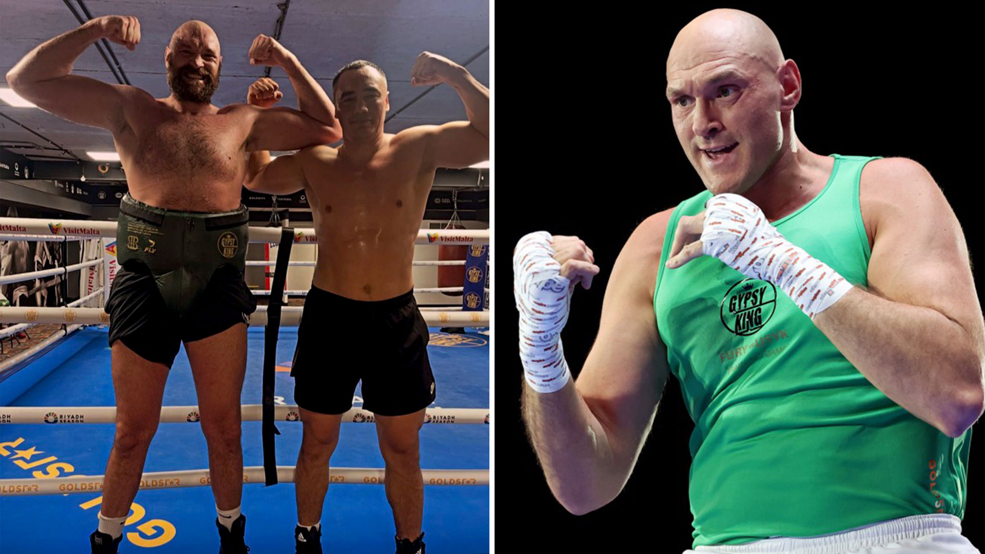 Tyson Fury looks huge in new training pics as fans come up with theory for Oleksandr Usyk rematch