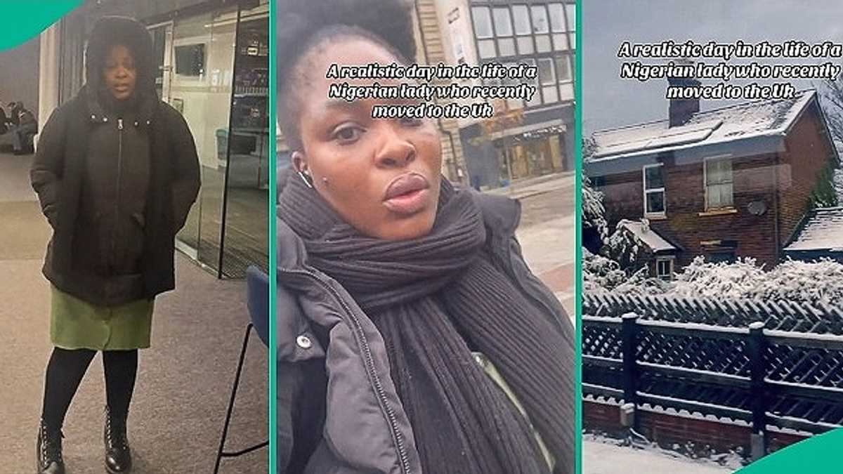 UK-Based Lady Steps Out in Multiple Clothes as Snow Covers Her Area, Video Shows Beautiful View