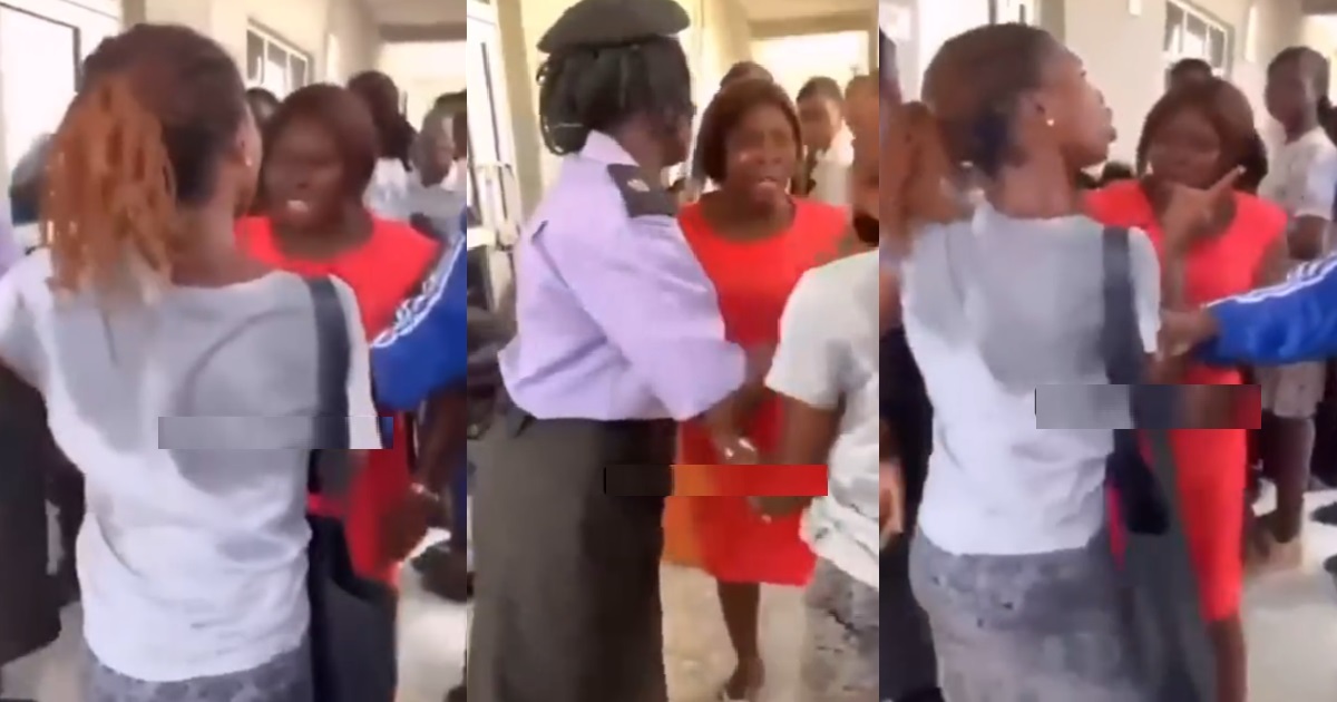 Upr0ar online as new student sl@ps her lecturer (WATCH)