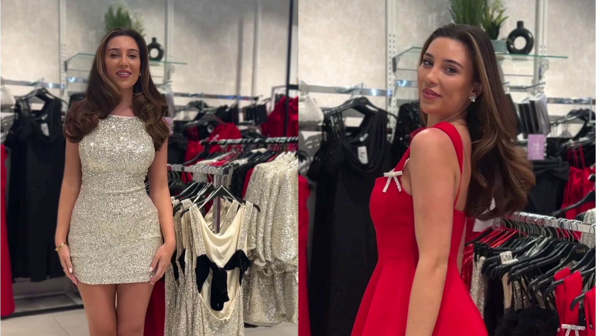 ‘Love all of these,’ cry fans as Quiz unveils four Christmas party dresses that include cute festive detail