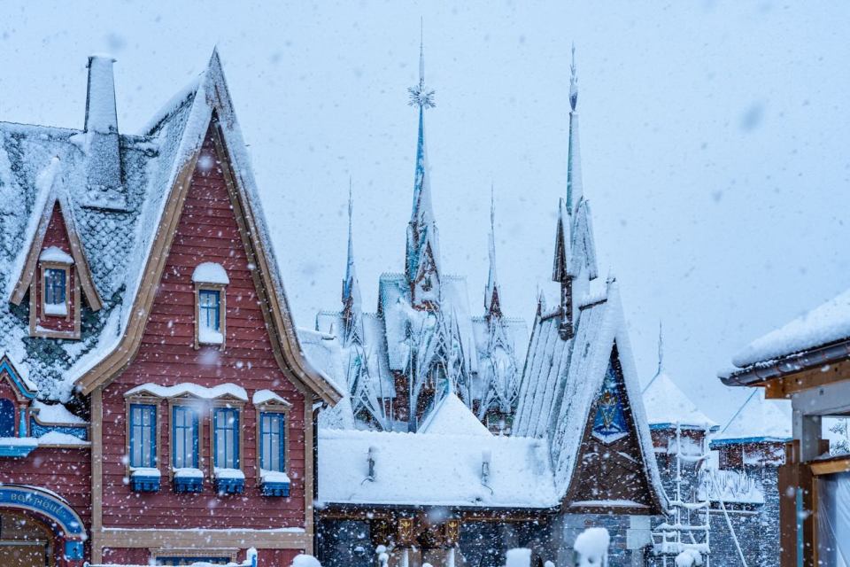 Paris’ Frozen land was covered in snow this week