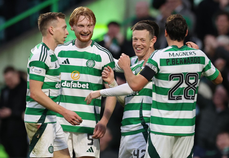 The Hoops thrashed Ross County 5-0 on Saturday to open up a four-point lead over the Dons in the Premiership