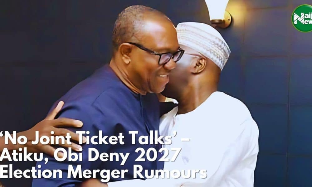 No Joint Ticket Talks – Atiku, Peter Obi Deny 2027 Election Merger Rumours