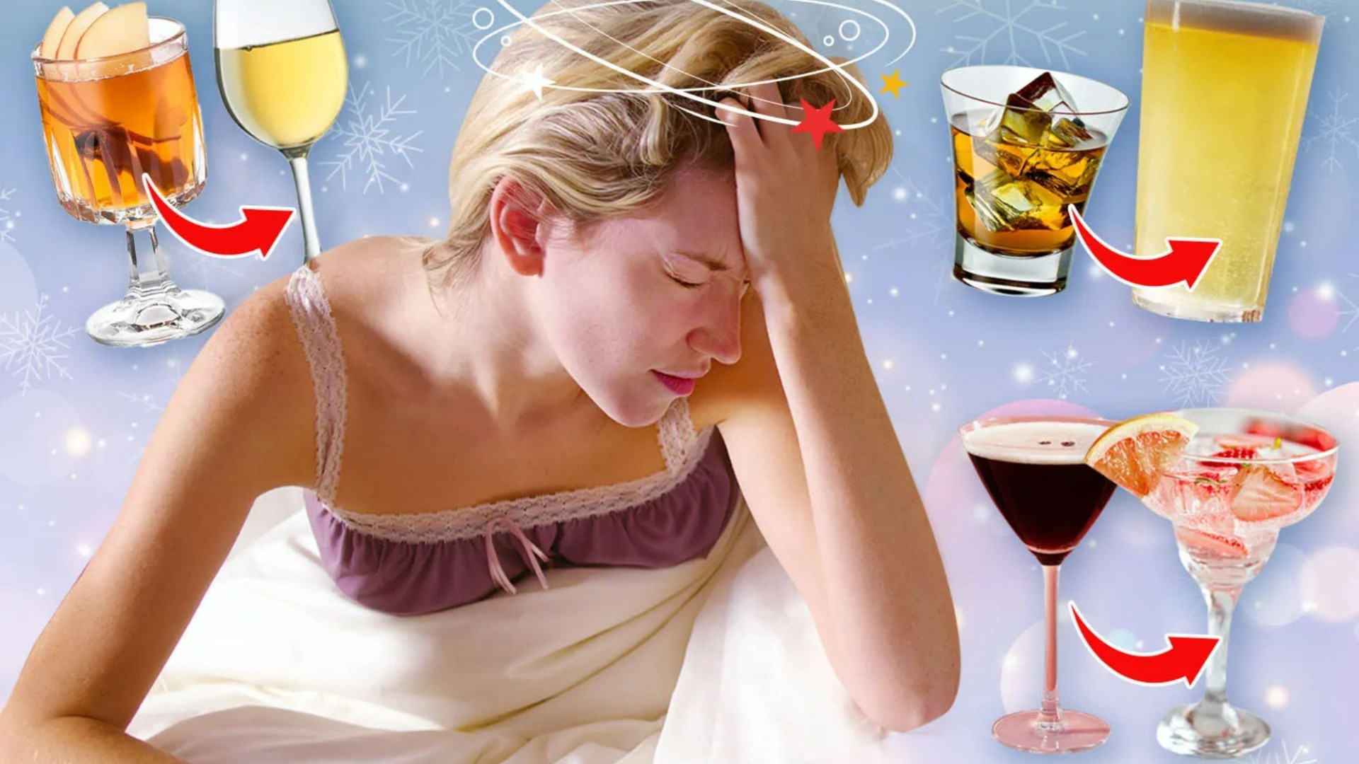 The alcoholic drinks giving you the dreaded HANGXIETY this Christmas – and what to have instead