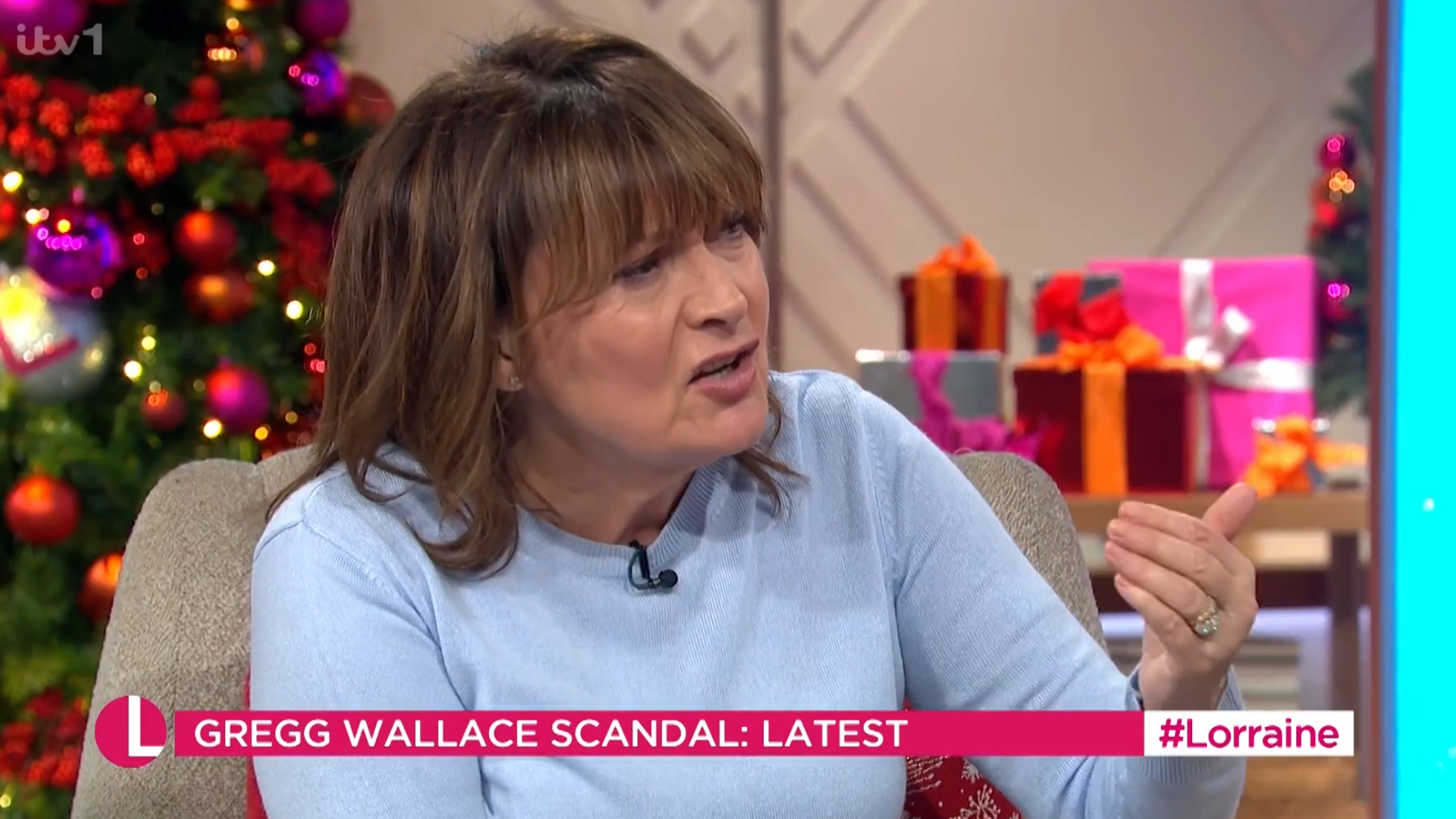 Lorraine Kelly fumes 'shut up' during rant about Gregg Wallace live on air