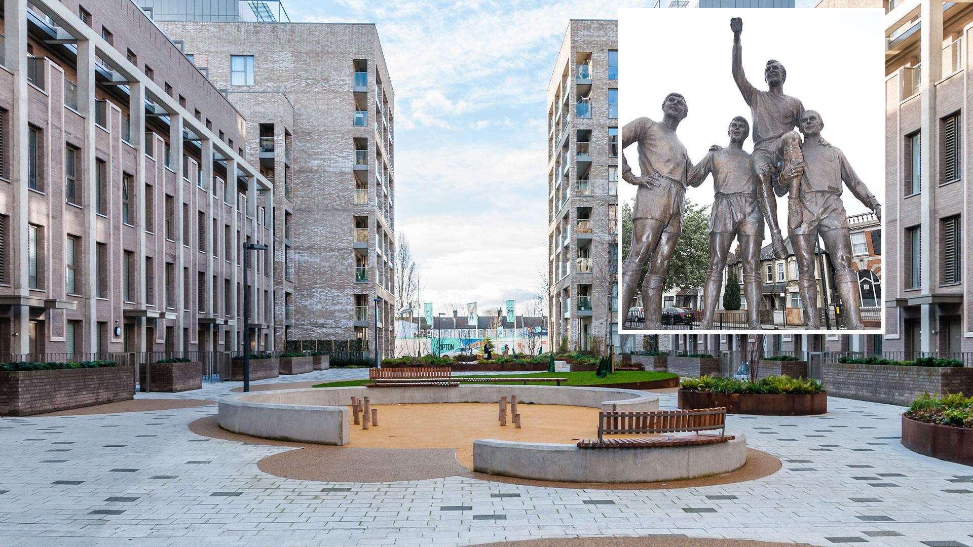 Abandoned 35,016-seater Premier League stadium demolished for block of flats with only a statue left to remember it by