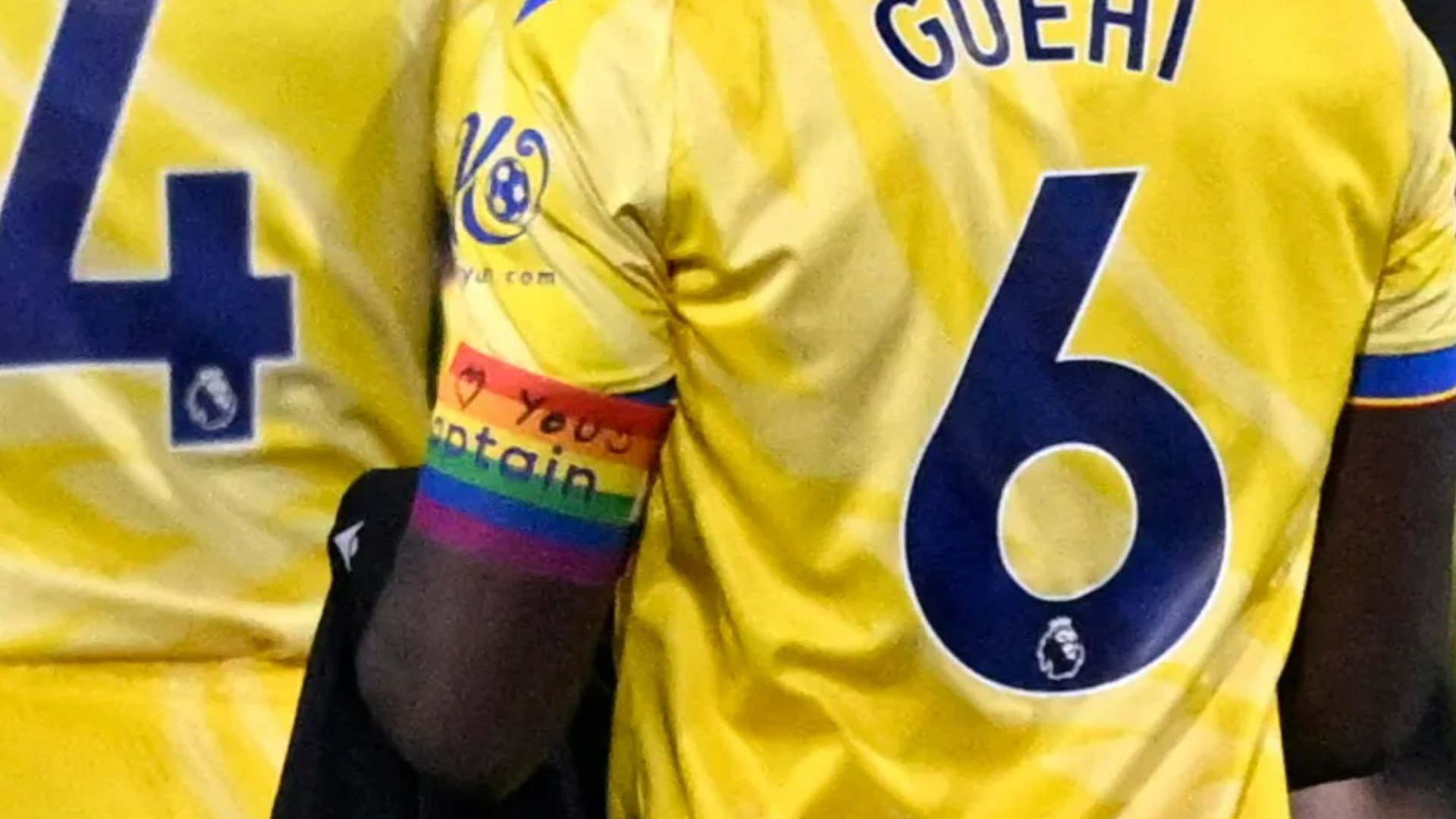 Crystal Palace star Marc Guehi writes message on his Rainbow captain's armband AGAIN after being spoken to by FA