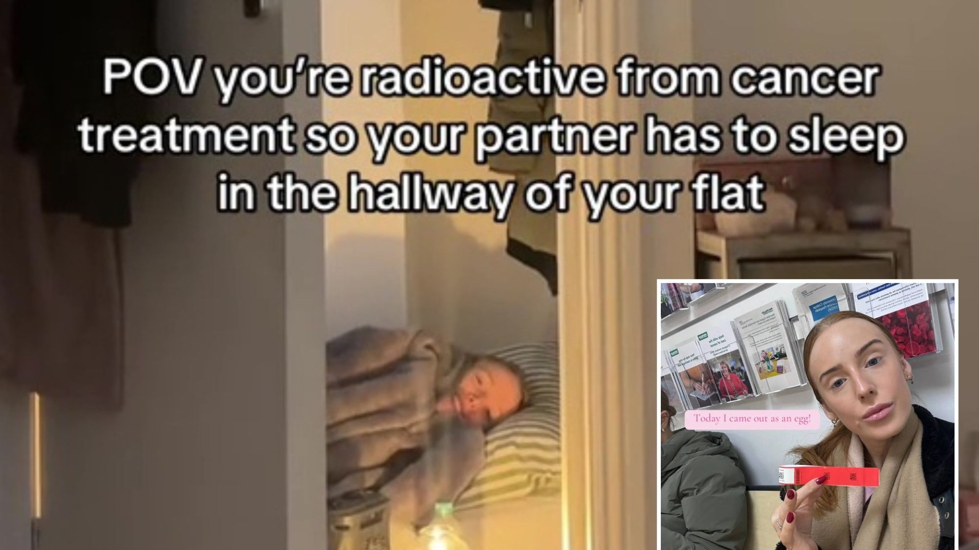 My girlfriend has to sleep in the hallway because I'm RADIOACTIVE - anyone who gets close to me puts their life at risk