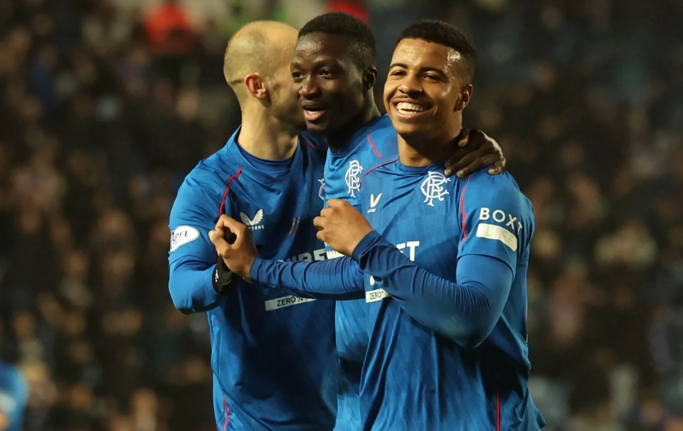 Hamza Igamane was among the scorers at Ibrox