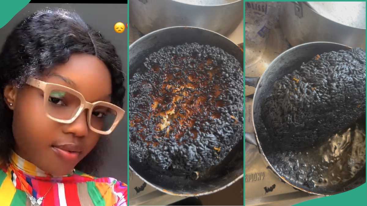 Lady Cooking Rice Leaves it And Sleeps Off, Everything Turns Into Charcoal