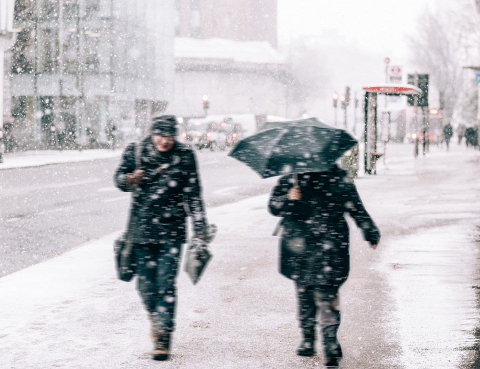 Some areas could see up to 20cm of snowfall