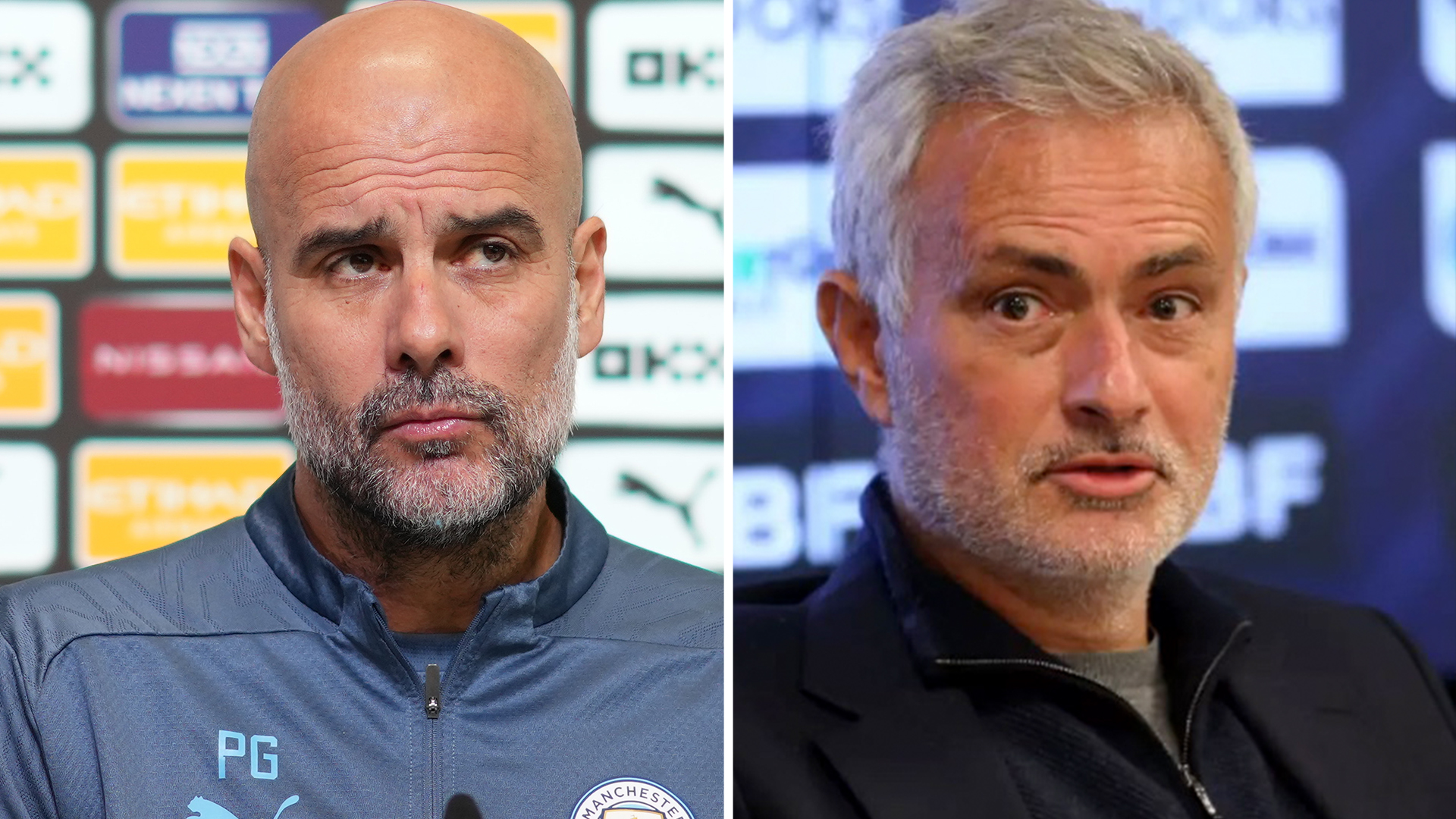 Pep Guardiola has six word message for Jose Mourinho after Special One aims 'fairly and cleanly' dig at Man City titles