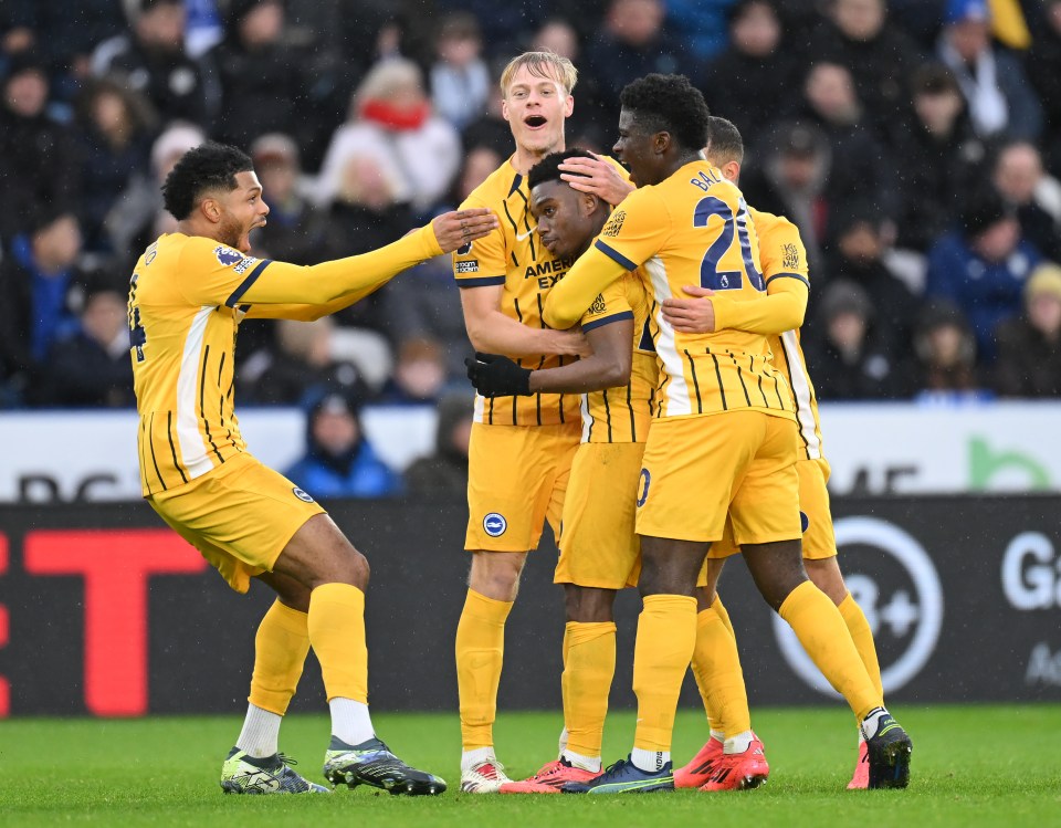 Tariq Lamptey celebrated a spectacular opener for Brighton