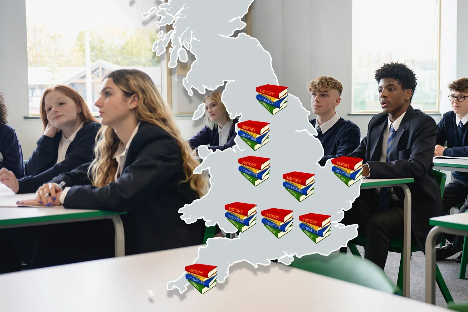 Map reveals England's WORST schools with low GCSE pass rates and poor progress - does your kids’ make the list?