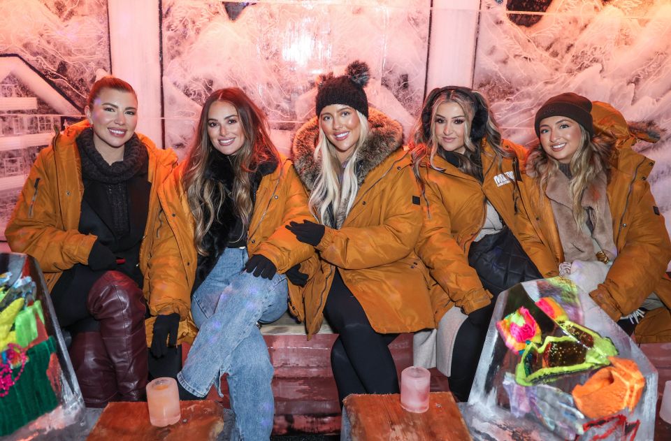 Celebrities attended the W7 makeup brand's Winter Wonderland event last week