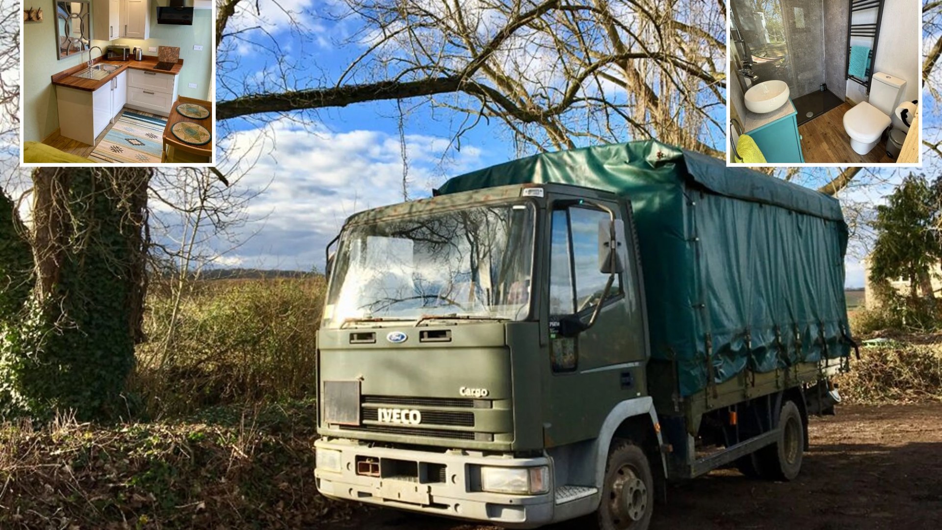 Truck built to diffuse bombs is transformed into tiny home with king-sized bed & stunning views - stay for £99 a night