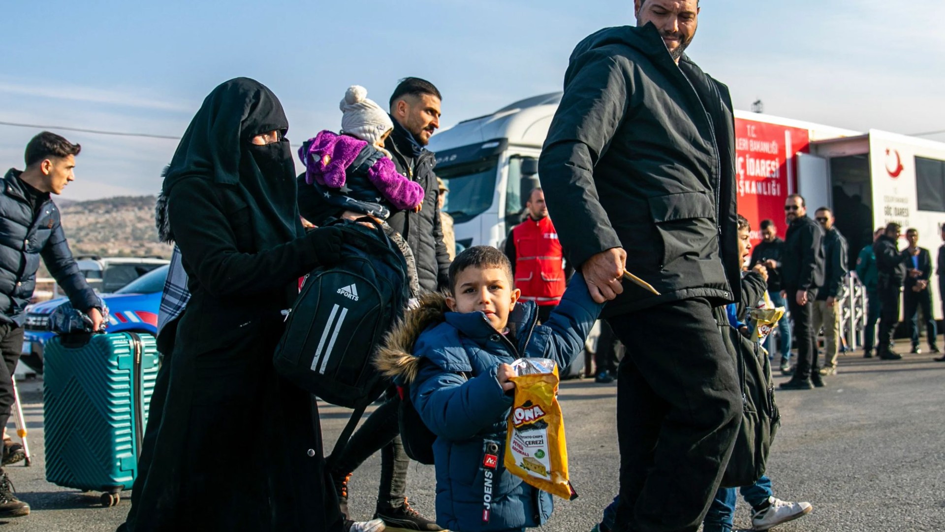 Thousands of Syrian refugees return home after brutal dictator Bashar al-Assad toppled by rebels