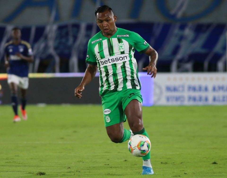 Alfredo Morelos in action for Nacional