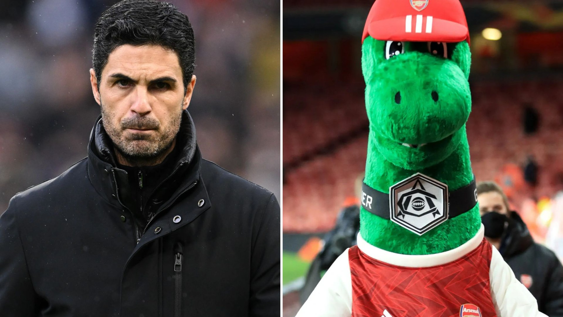 Mikel Arteta given brutal Gunnersaurus analysis from Arsenal fan after Kieran Tierney Champions League snub