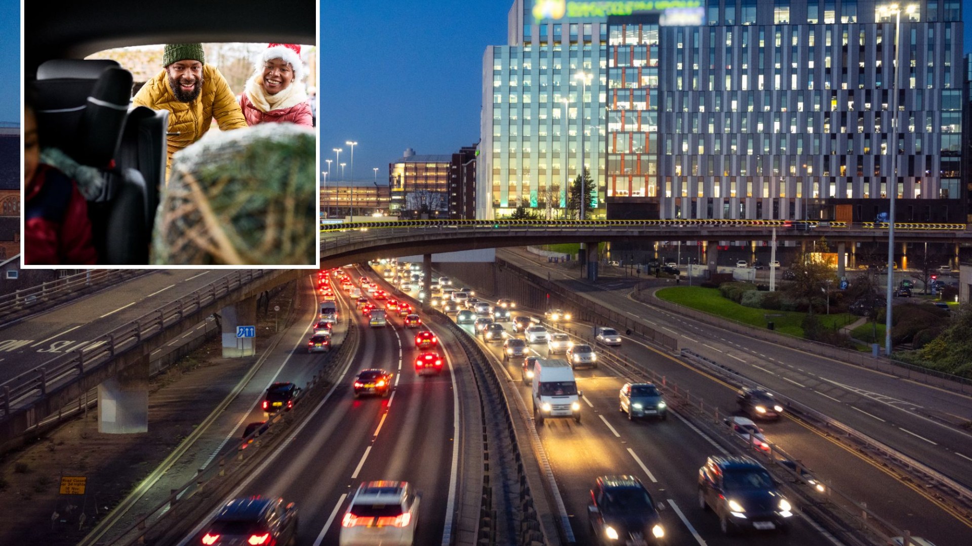 Christmas road chaos as millions brace for record bumper-to-bumper traffic - from major A-road to M1 chaos