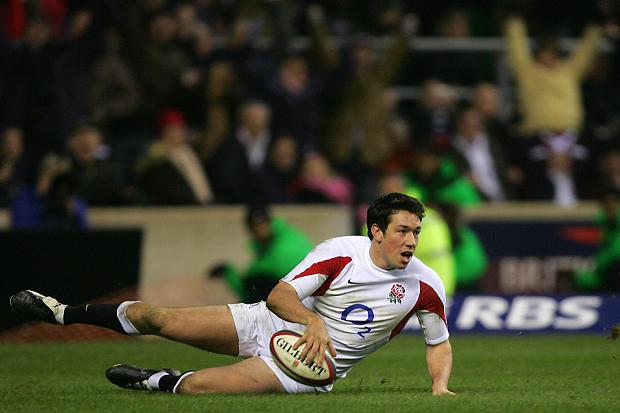 Voyce in action for England