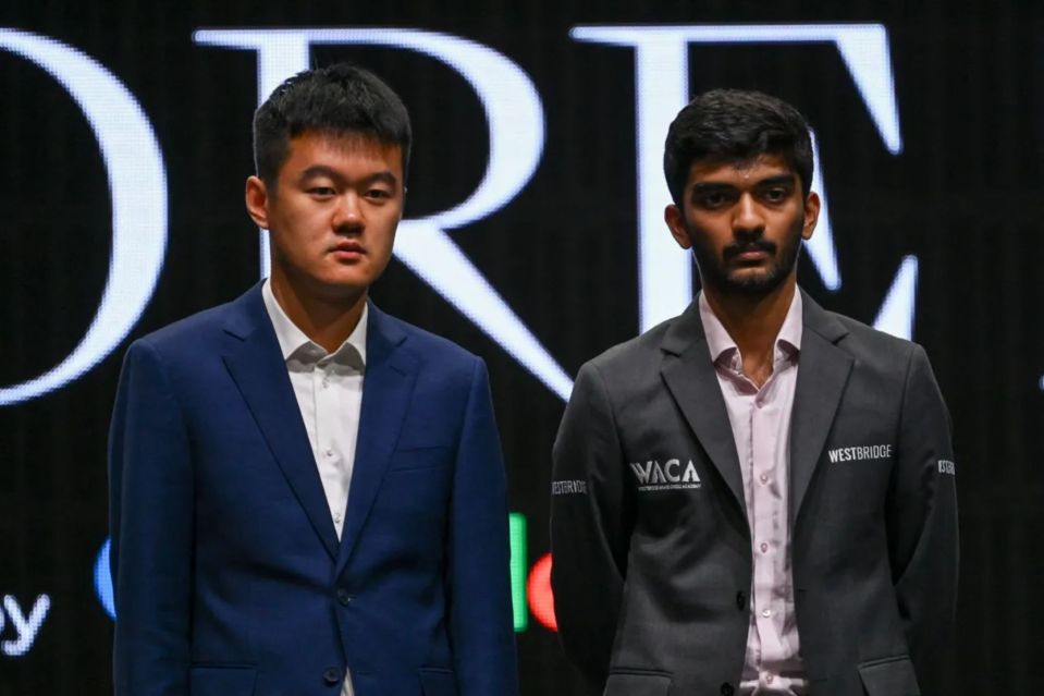 Gukesh competed against Ding Liren at the Chess Championships 2024