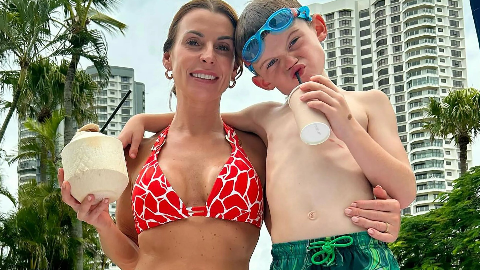 Coleen Rooney shows off results of jungle workouts as she strips off to a bikini after I'm a Celeb final