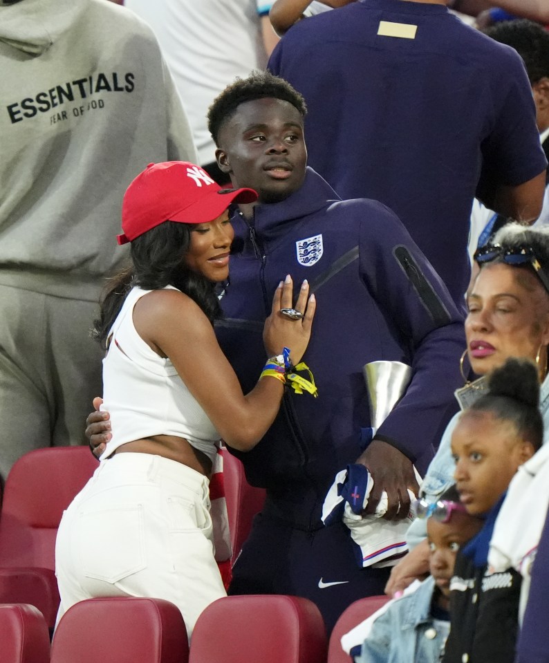 Tolami has been dating Bukayo Saka since 2020