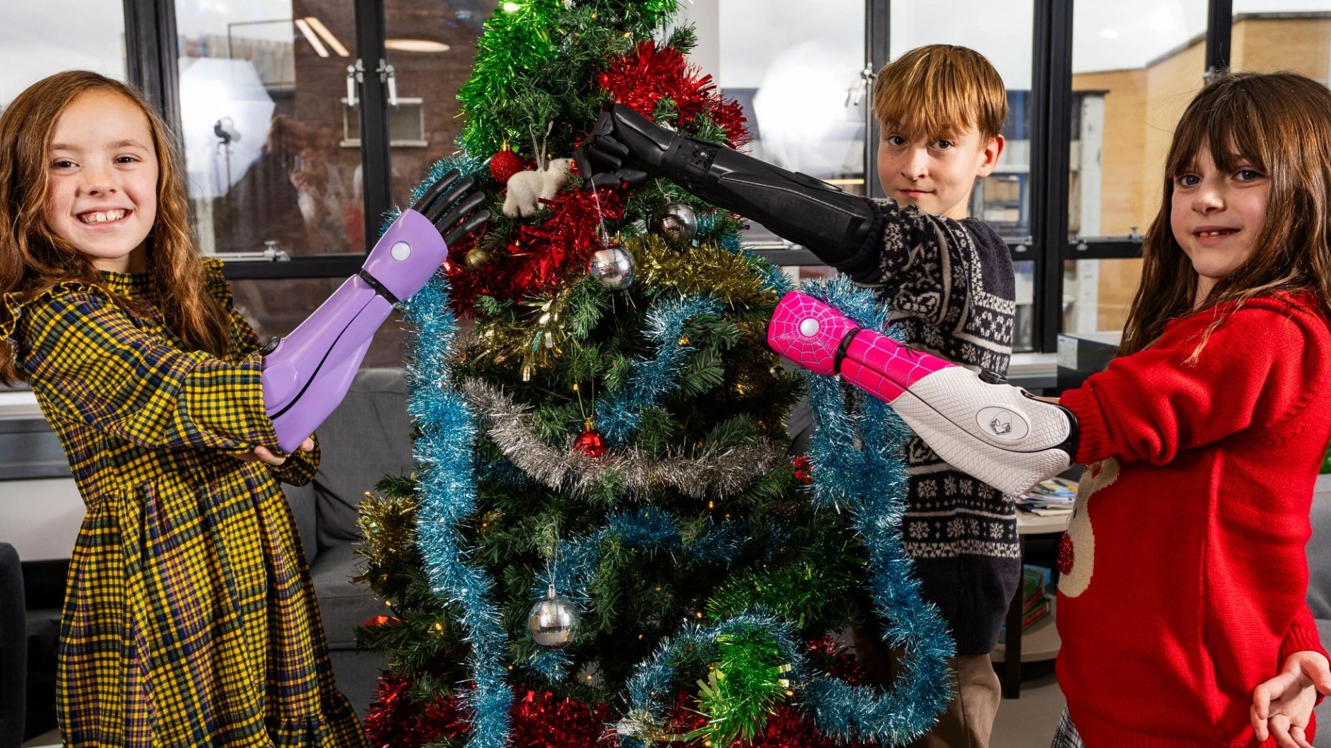 Our brave children have received bionic arms in time for Christmas - it's going to change their lives