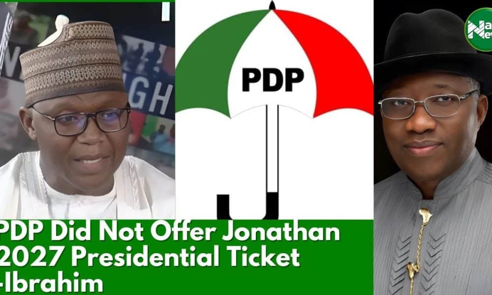 ‘PDP Did Not Offer Jonathan 2027 Presidential Ticket’