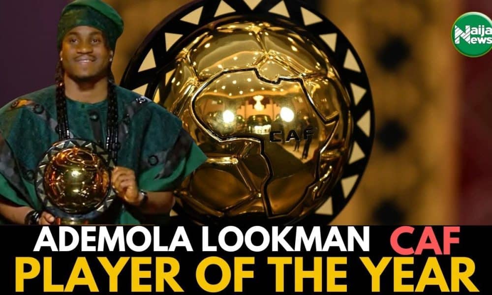 VIDEO: Ademola Lookman Wins CAF Player Of The Year Award