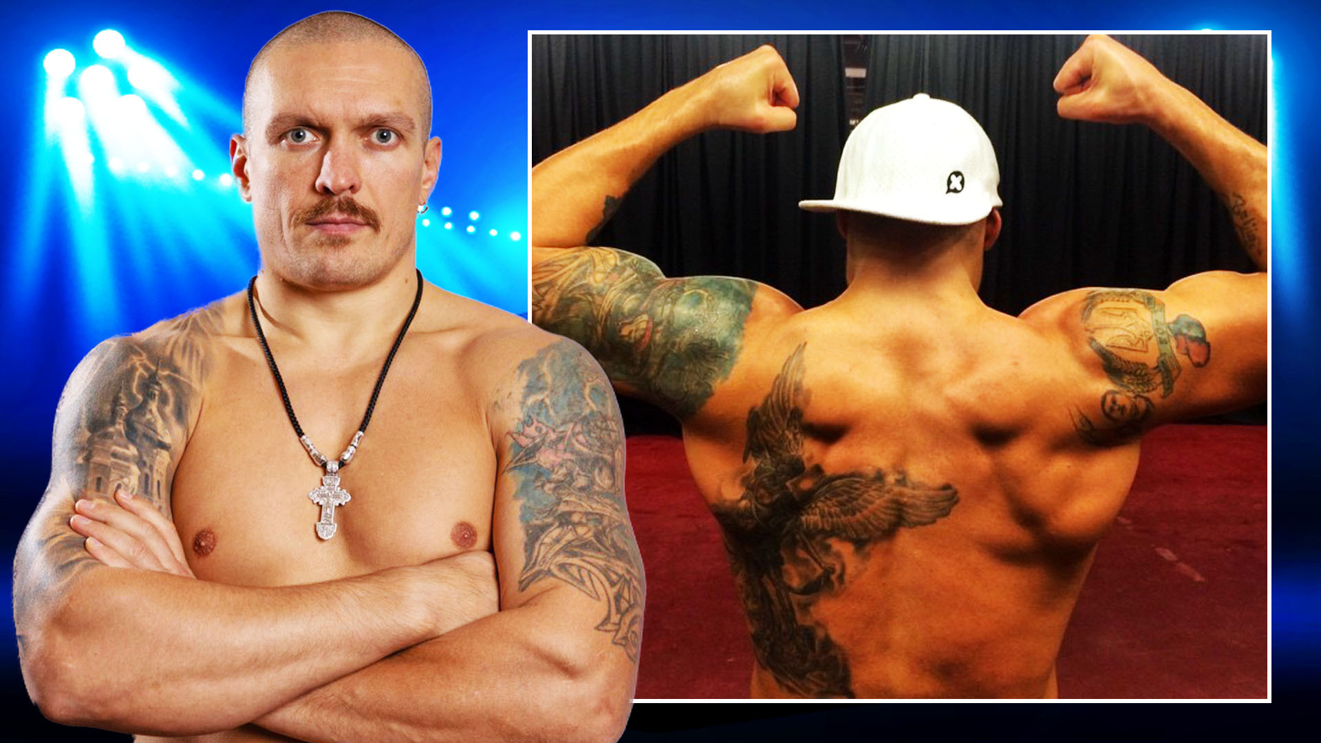 Oleksandr Usyk's tattoos explained, from his children's names to Olympic rings, as he gets ready to fight Tyson Fury