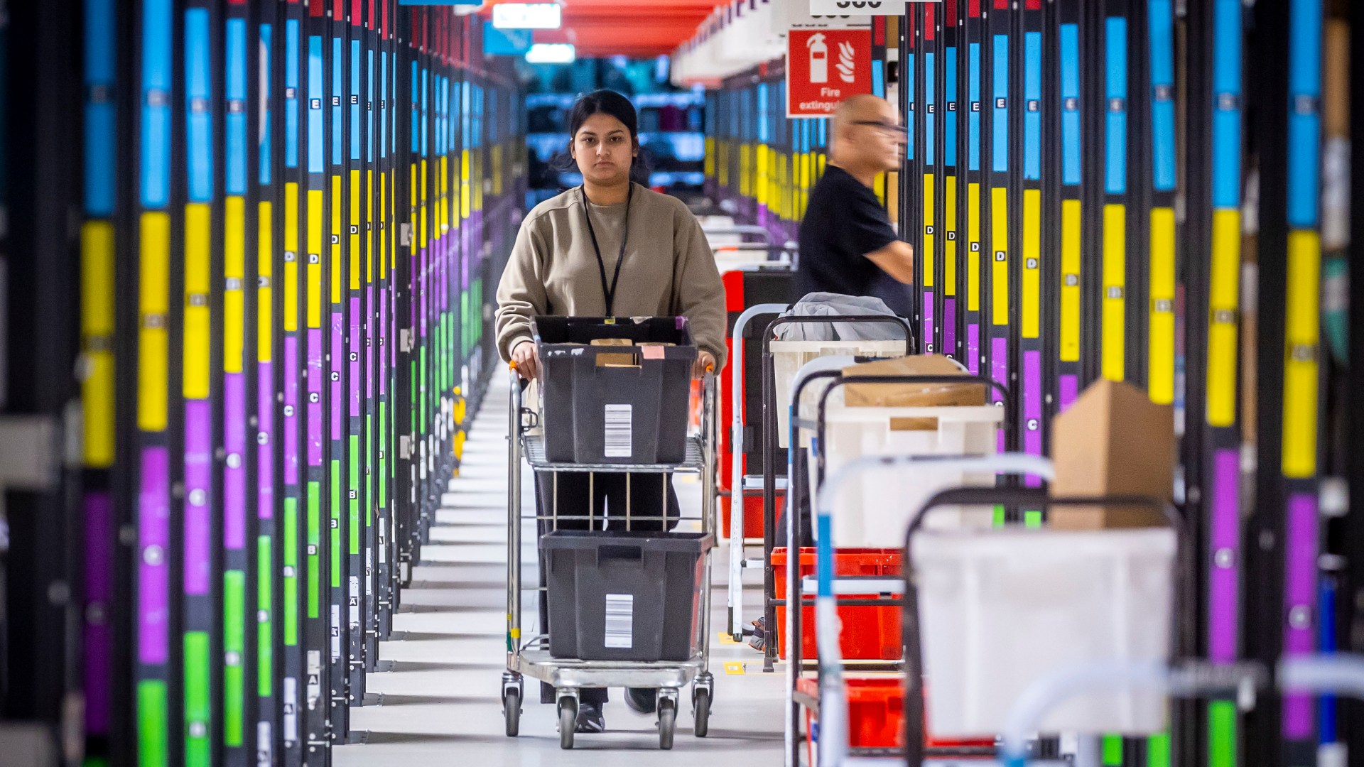 Inside Amazon's Scottish HQ - it holds 12 million items and is the size of 30 football pitches