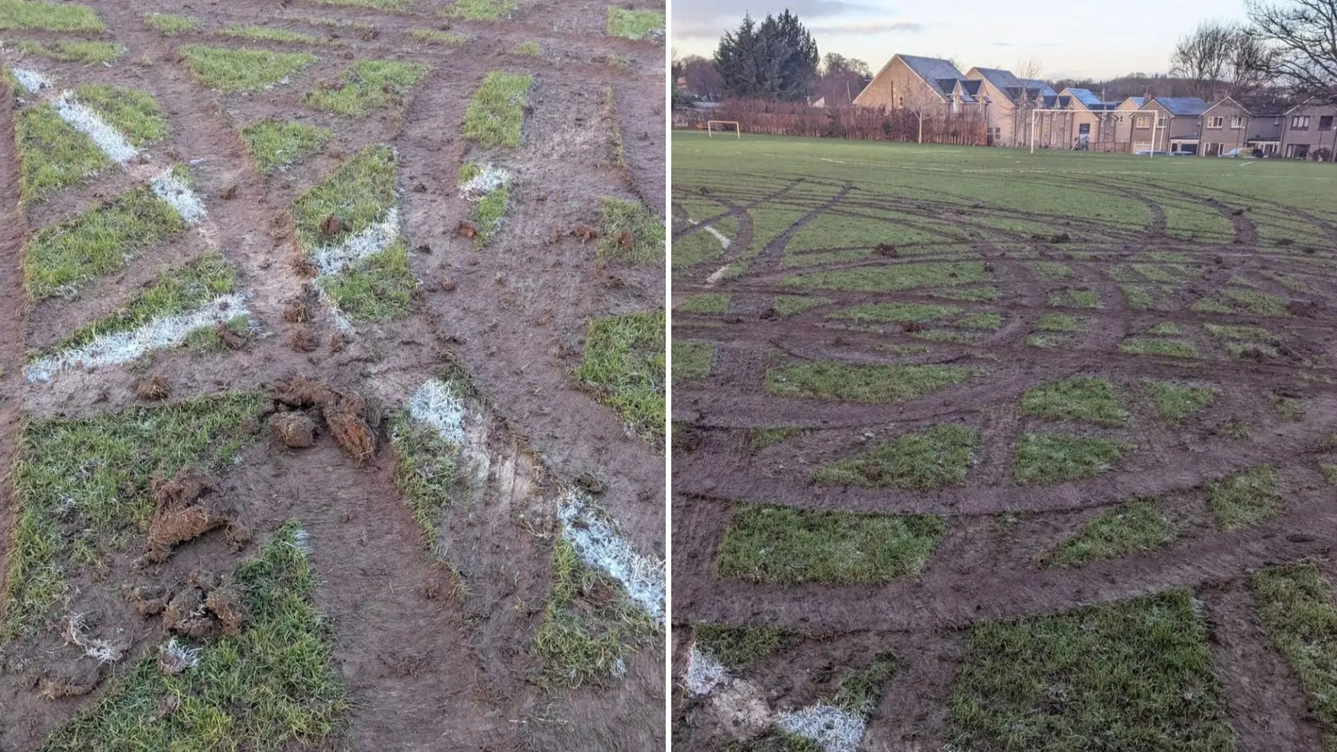 Scots football club devastated and left homeless after pitch destroyed by 'mindless act'