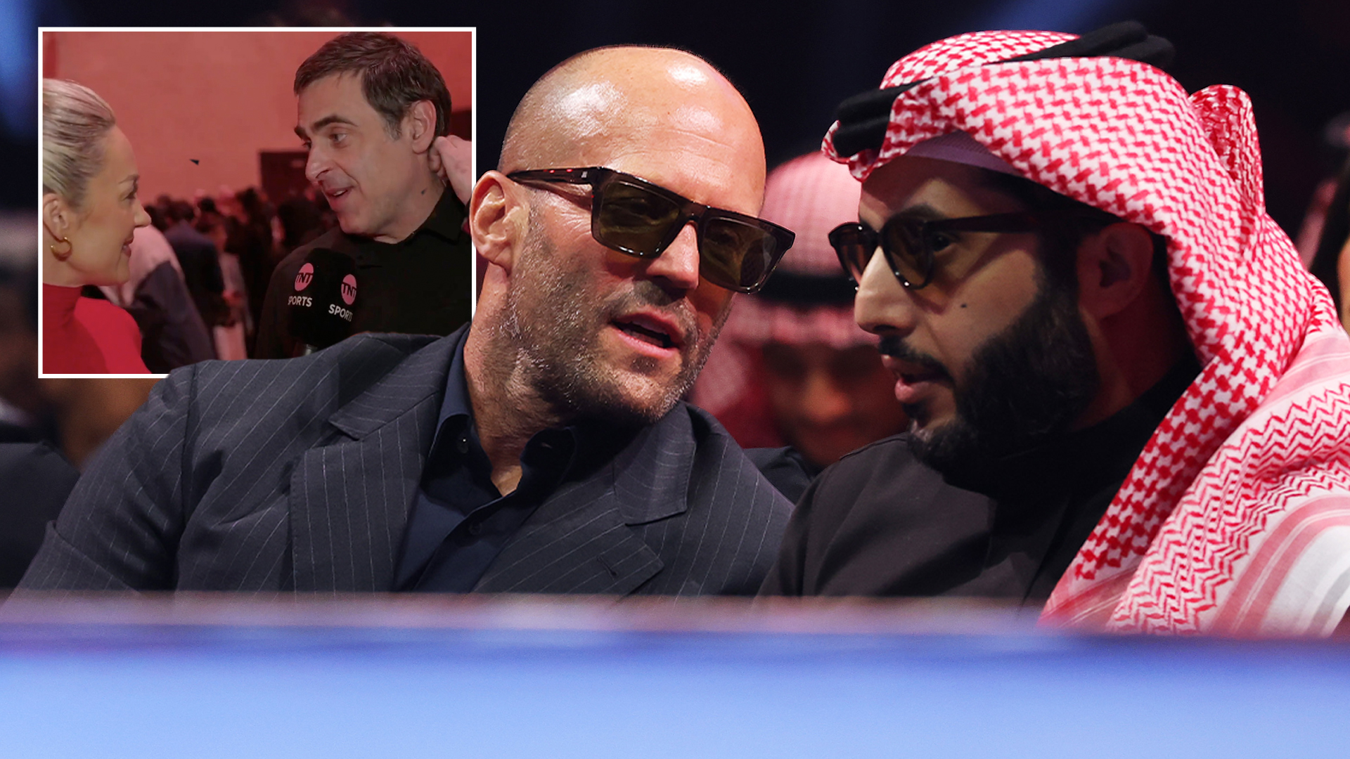 Ronnie O'Sullivan leads celebs in crowd for Tyson Fury vs Oleksandr Usyk as he is joined by Hollywood legend