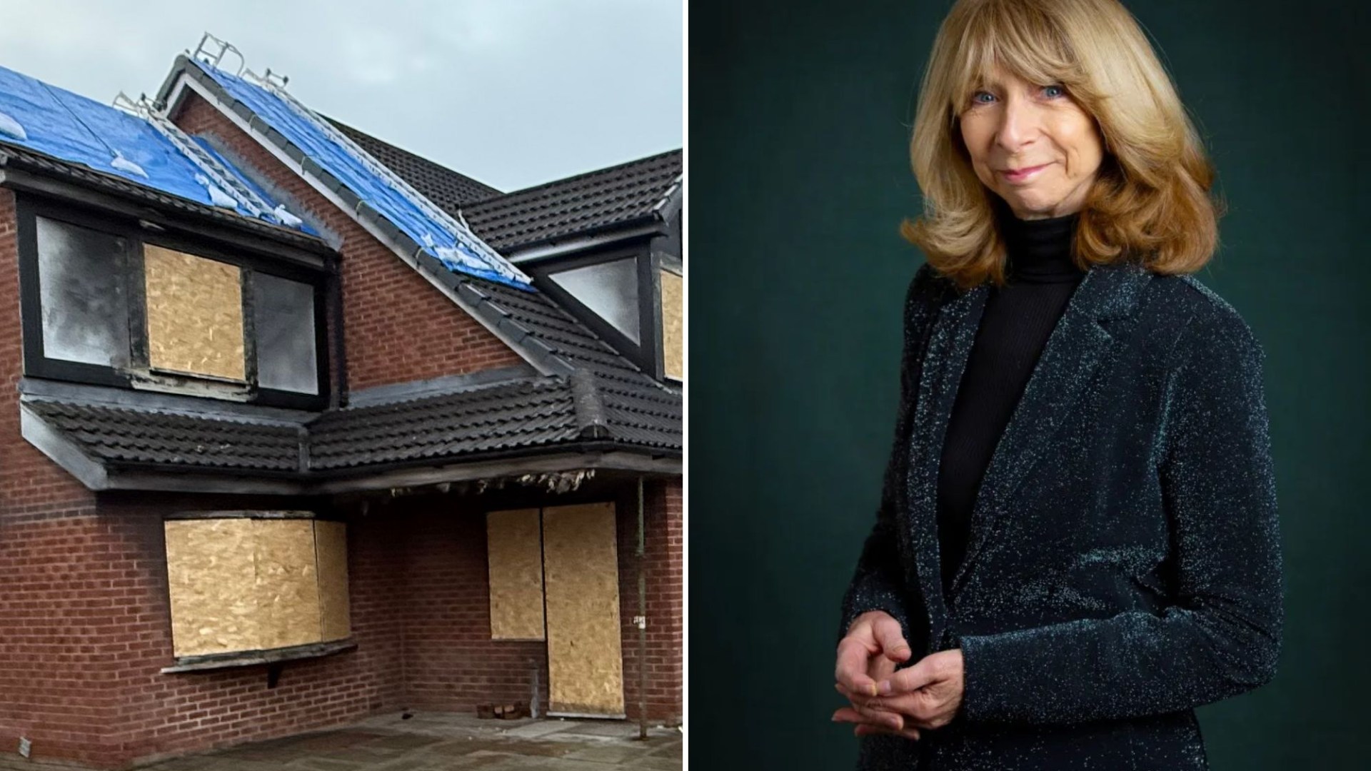 Gail Platt's house is boarded up after devastating fire on Coronation Street ahead of Helen Worth's dramatic exit