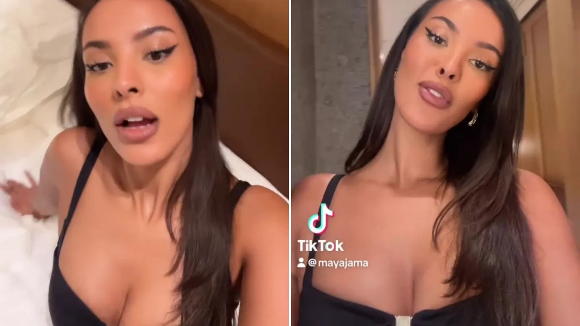 Maya Jama sizzles in plunging black dress as she enjoys trip to Rome ahead of All Stars filming