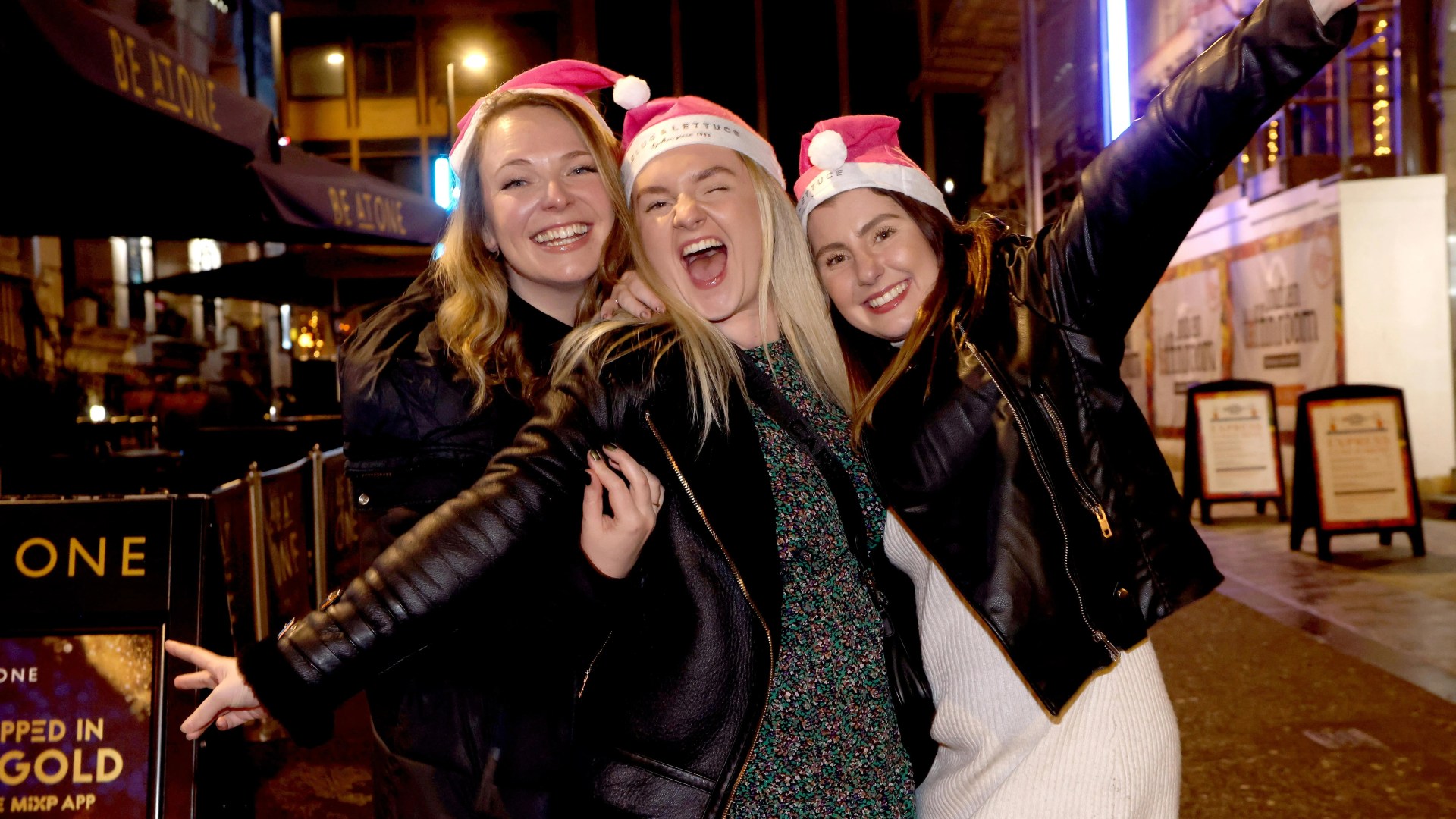 Hoards of Christmas revellers pack out pubs and bars in Santa hats and festive jumpers for boozy nights out across UK