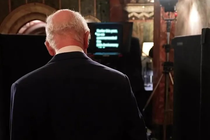 First look at filming of Charles' King's Speech as he breaks tradition - and reflects on year after cancer diagnosis