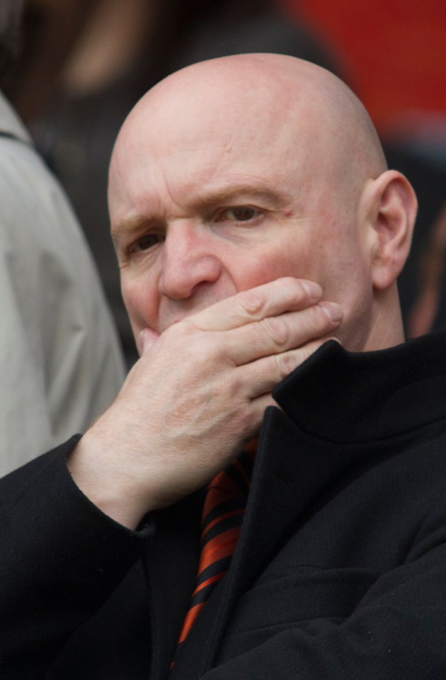 Stephen Thompson during his time in charge of Dundee Utd