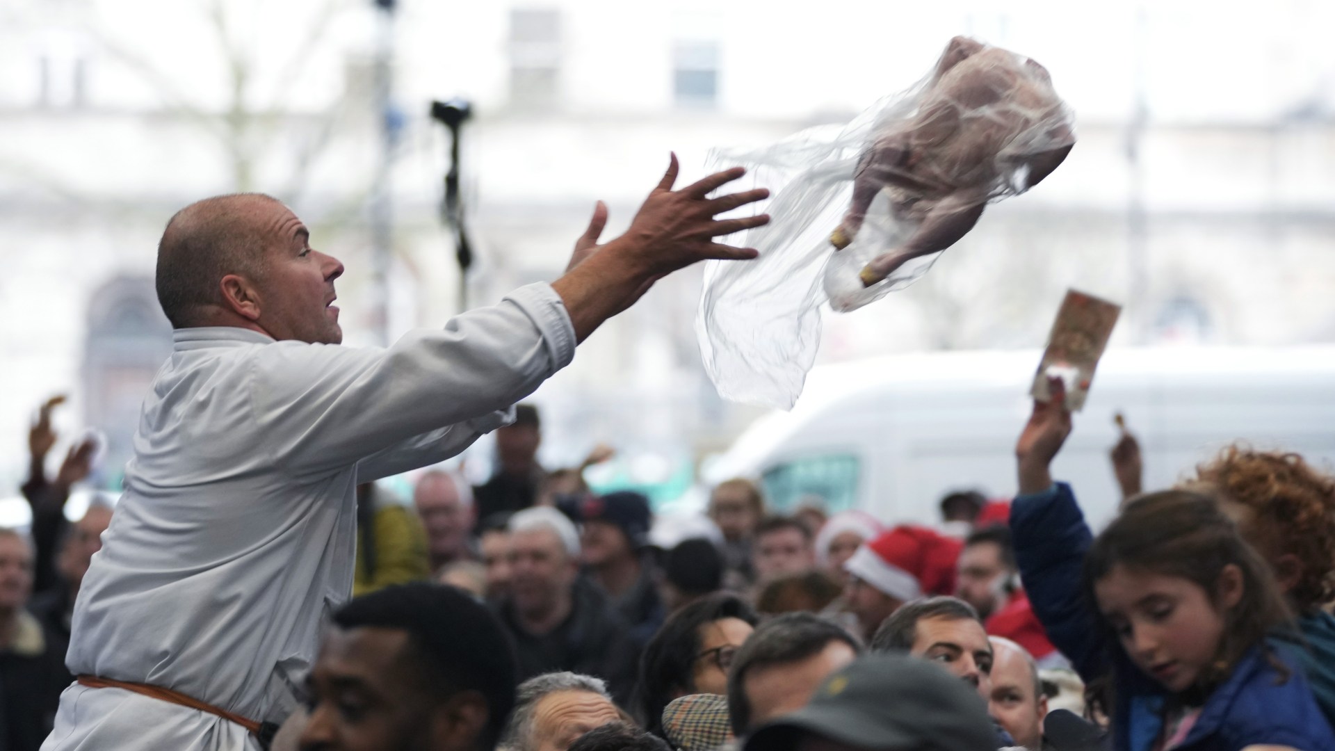 World’s oldest surviving market running for 1,000 YEARS holds its final Christmas meat auction before it CLOSES